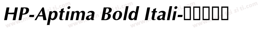 HP-Aptima Bold Itali字体转换
